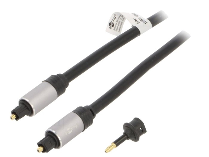 Cablu Toslink Optic 5m Aurit Negru