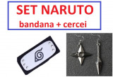 Cumpara ieftin Set 2 accesorii Naruto: Bandana + Cercei Cosplay