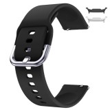 Curea din silicon compatibila cu Samsung Galaxy Watch8 44mm, Pitch Black