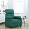 VidaXL Fotoliu rabatabil, verde &icirc;nchis, material textil