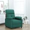 vidaXL Fotoliu rabatabil, verde &icirc;nchis, material textil
