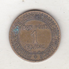 bnk mnd Franta 1 franc 1924 - 4 inchis