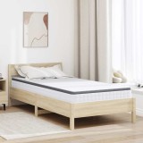 Cumpara ieftin Saltea Alb, Gri 90 x 190 cm Țesătură tricotată