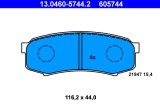 ATE 13.0460-5744.2 set placute frana,frana disc
