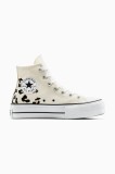 Converse teniși Chuck Taylor All Star Lift culoarea bej, A14936C