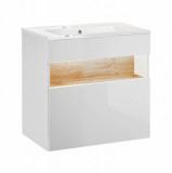 Masca Lavoar Trendy Stejar MDF Lucios, Mobilier Baie Elegant