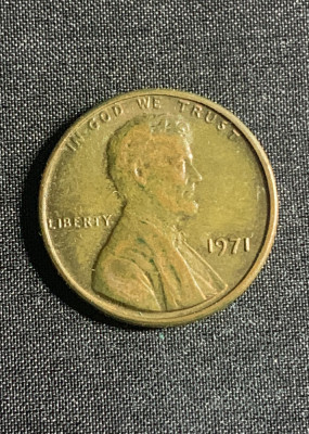 Moneda One Cent 1971 USA foto