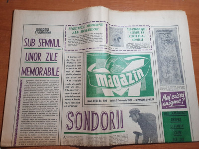 magazin 3 februarie 1973-articol tara zaradului,corina chiriac,adrian paunescu foto