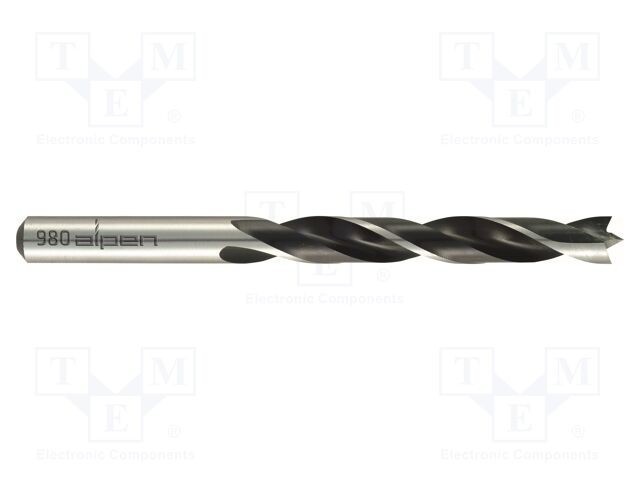 Burghiu ALPEN-MAYKESTAG 9mm pentru lemn, 125mm, oțel CV, blister HOLZ