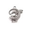 Pandantiv decorativ soparla, 25 x 25 mm Argintiu