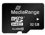 Card de memorie MediaRange MicroSDHC, 32GB, Clasa 10 + Adaptor SD