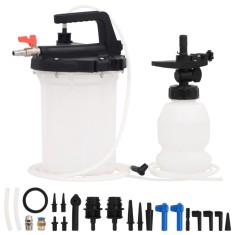 vidaXL Purjor de fr&acirc;nă, alb și negru, 3 L