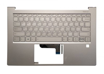 Carcasa superioara cu tastatura palmrest Laptop, Lenovo, Yoga 9-14ITL5 Type 82BG, 5CB0Z69768, AM1KK000E00, iluminata, aurie, layout US foto