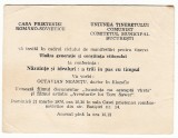 QW13 9 - 1976 - Invitatie Casa prieteniei romano sovietice - UTC - 21 martie