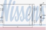 Condensator AC Dacia Logan 1.5 dCi Diesel Nissens - Radiator Clima 8200741257, 921007794R