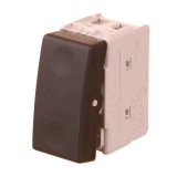 Intrerupator simplu Gewiss Top System, modular, IP20, negru