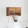 VidaXL Răcător de paltoane montat pe perete Lemn vechi 50 x 20 x 30 cm 874337