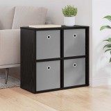 vidaXL Bufet cu sertar Stejar Negru 59,5 x 27 x 57 cm 8000533