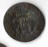 Moneda 5 centimes l&#039;an 8, BB - Franta (1799), cu lovituri, Europa, Cupru (arama)