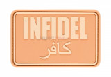 PATCH CAUCIUC - INFIDEL - DESERT, JTG