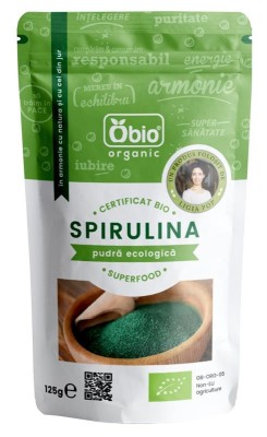 Spirulina Pulbere Raw Bio Obio 125gr foto