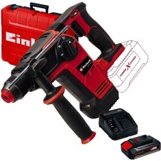 Einhell TP-HD 18/26 Li BL PXC + Starter Kit - Rotopercutor SDS-Plus 2.6 J valiza plastic + Set 1 acumulator si incarcator Li-Ion 18 V 2.5 Ah