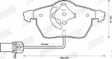 JURID 573037J set placute frana,frana disc