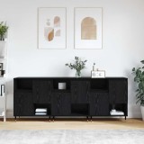Cumpara ieftin Bufeturi 3 pcs Stejar negru 180 x 35 x 70 cm Lemn compozit