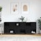 Bufeturi 3 pcs Stejar negru 180 x 35 x 70 cm Lemn compozit