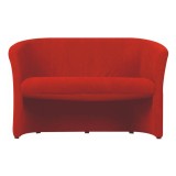 Cumpara ieftin Fotoliu dublu tapiterie textil rosu Cuba 124x60x77 cm
