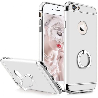 Husa pentru Apple iPhone 6/6S, GloMax 3in1 Ring PerfectFit, Silver foto