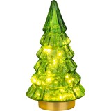 Brad decorativ LED MagicHome pentru Craciun, lumina calda, 24 cm