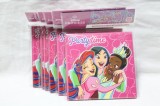 Set 8 invitatie cu plic petrecere aniversare copii 12x12 cm Disney Princess Party Time