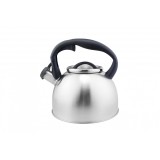 Ceainic din inox cu fluier Floria ZLN1269, Exterior polishat, Compatibil gaz, electric &amp; inductie, Capacitate 3L