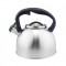 Ceainic din inox cu fluier Floria ZLN1269, Exterior polishat, Compatibil gaz, electric &amp; inductie, Capacitate 3L