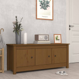Dulap pentru pantofi, maro miere, 110x38x45,5 cm lemn masiv pin