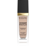 Cumpara ieftin Eveline Cosmetics Wonder Match fard lichid de lunga durata cu acid hialuronic culoare 35 Sunny Beige 30 ml