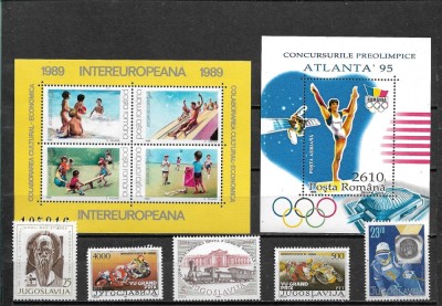 C5746 - lot Romania+Iugoslavia timbre nestampilate MNH,serii complete foto