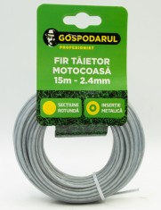 Fir taietor cu insertie metalica 15m - 2.4mm (sectiune rotunda) (MC) PowerTool TopQuality
