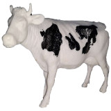 Figurina vaca 12 cm OEM DY1005AN, Alb
