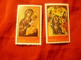 Serie Grecia 1978 - Craciunul - Pictura Religioasa , 2 valori, Nestampilat