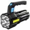 Lanternă LED, 4 moduri, alimentare baterii, 4-5h, neagră