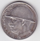 Italia 20 Lire 1928 Big Hat Victor Emmanuel III End of World War 1