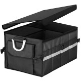 Organizator pentru portbagaj tip lada, cu buzunare laterale, pliabil, 30x58x33cm, negru Household NewTrend, Oem