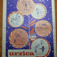 revista umoristica " urzica " 31 decembrie 1973 - nr. de anul nou