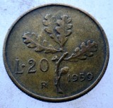 1.381 ITALIA 20 LIRE 1959 R