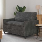 vidaXL Canapea Gri &icirc;nchis 126 x 81 x 87,5 cm Poliester 42028825