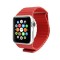 Curea iUni compatibila cu Apple Watch Ultra/SE/8/7/6/5/4/3/2/1, 38mm, Leather Loop, Piele, Red