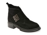 Ghete IMAGE negre, 2282211, din piele intoarsa