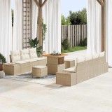 VidaXL Set de canapele pentru grădină 10 pcs Bej, crem 80 x 80 x 71 cm